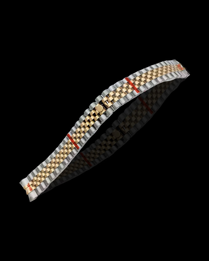 Metal band silver/rose gold 20mm